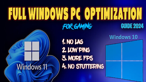 Best PC Optimation For Gaming || No lag || No stuttering || Windows 10 / 11 || in urdu/hindi 2024