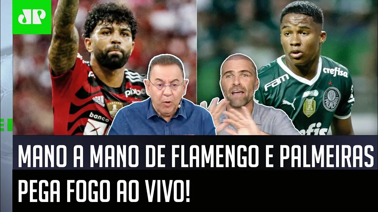 PEGOU FOGO! "NÃO! VOCÊ TÁ DE SACANAGEM!" Mano a Mano de Palmeiras x Flamengo FERVE!