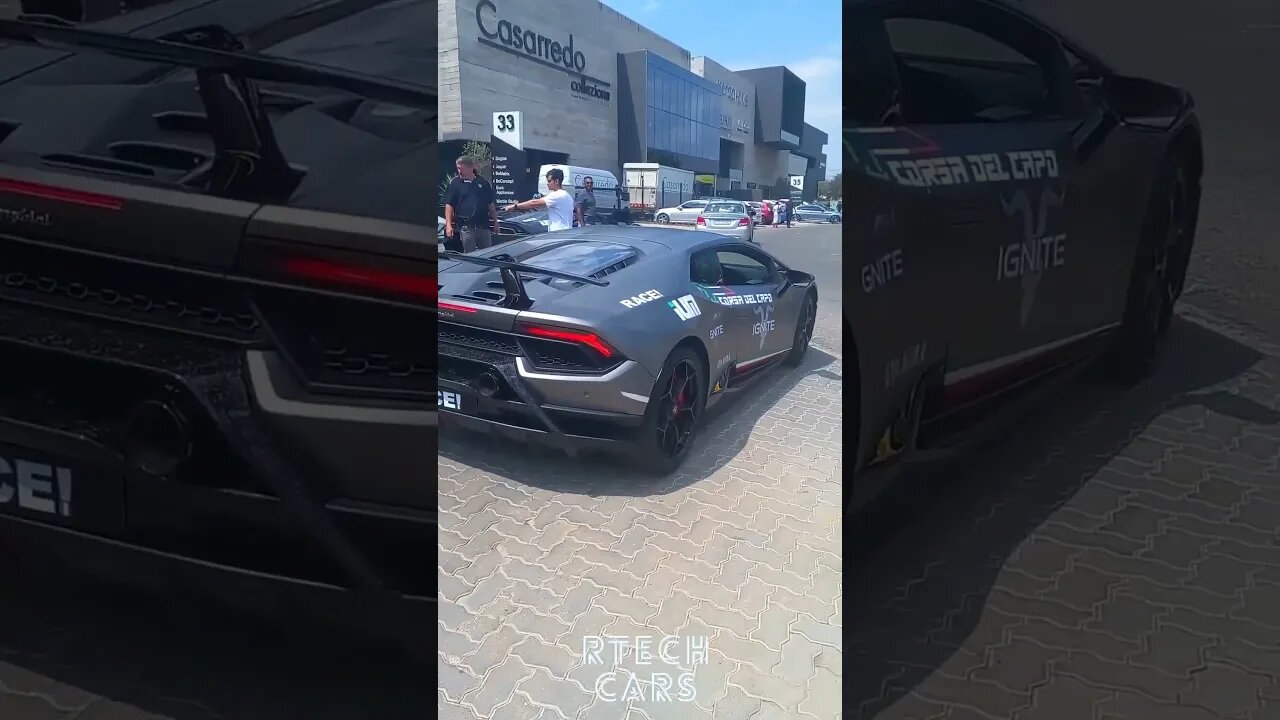 Grey Lamborghini Huracán LP 640-4 Performante