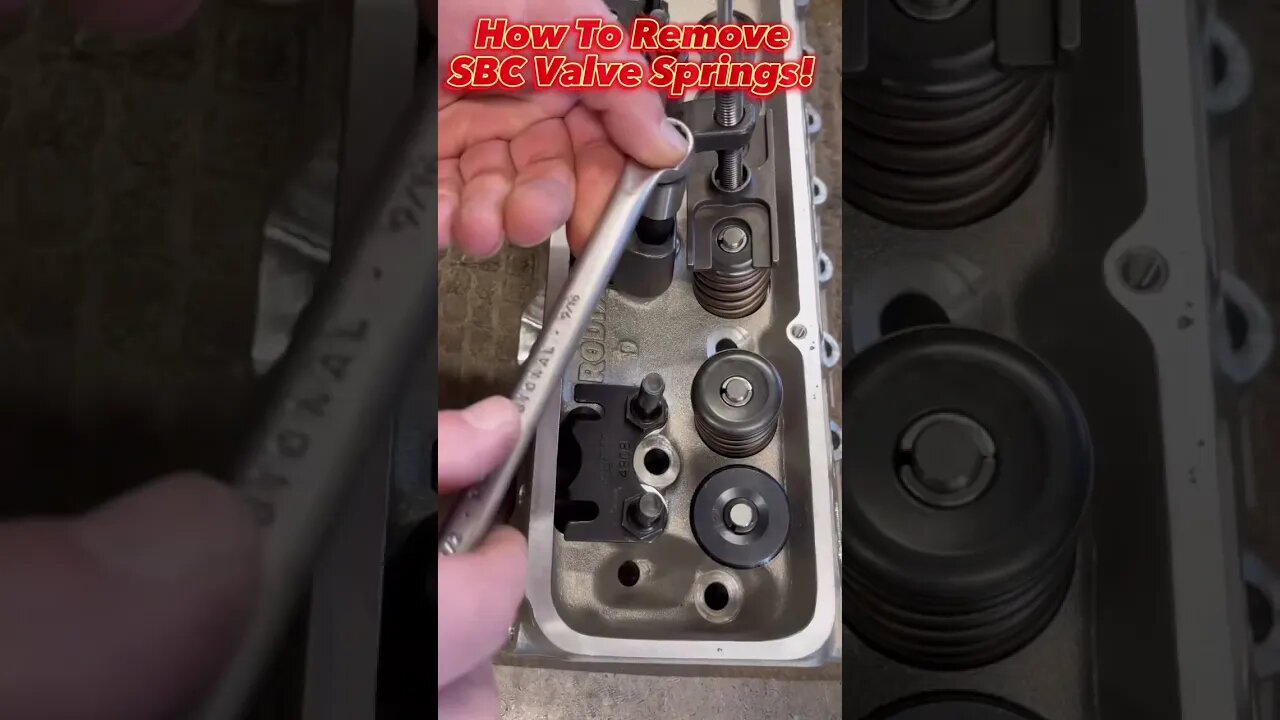 How to Remove Valve Springs on Your Small Block Chevy! #shorts