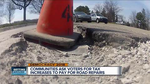 Communities ask voters for tax increases to pay for road repairs