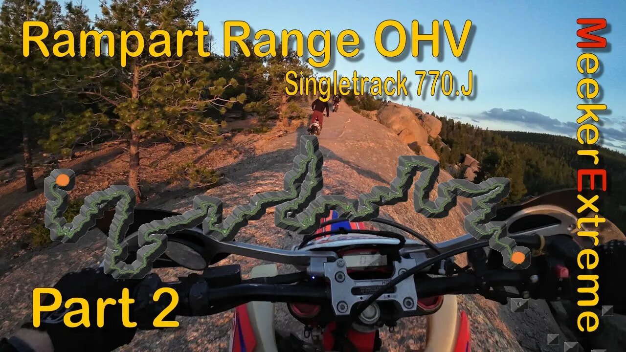 Rampart Range OHV Area (2023) - 770.J Singletrack from Dakan Rd - Part 2