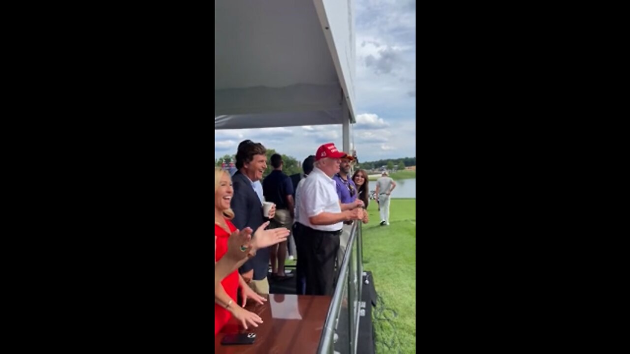 Trump, Tucker, Don Jr., MTG Enjoy ‘Let’s Go Brandon’ Chants at LIV Golf Tournament