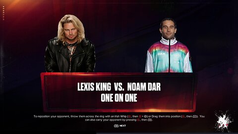 WWE 2k24 Lexis King vs Noam Dar