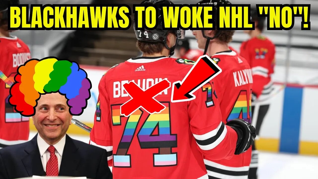 Chicago Blackhawks TAKE STAND Against WOKE NHL By BOYCOTTING PRIDE JERSEYS! Cites Player SAFETY!