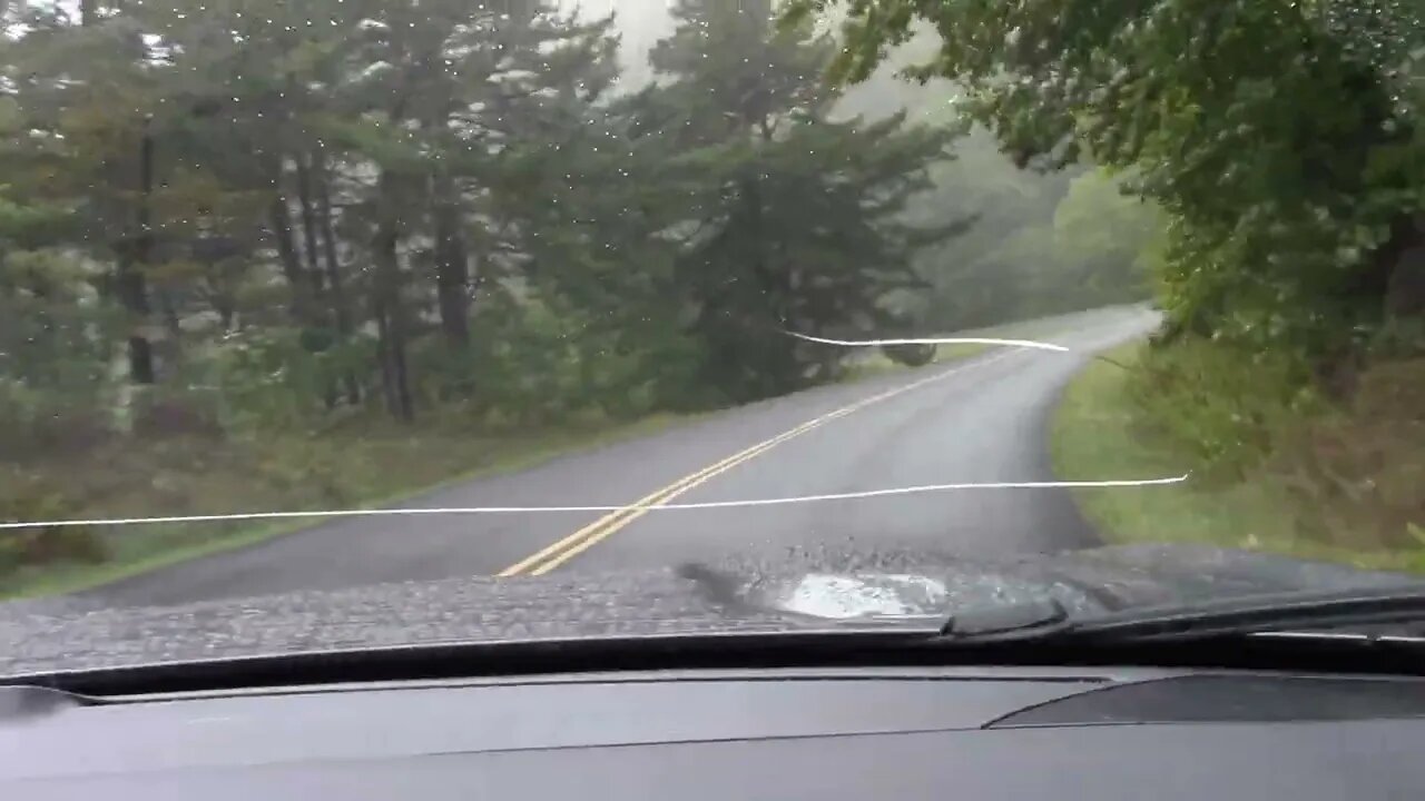 Hurricane Ian slight wind damage Blueridge Parkway VA