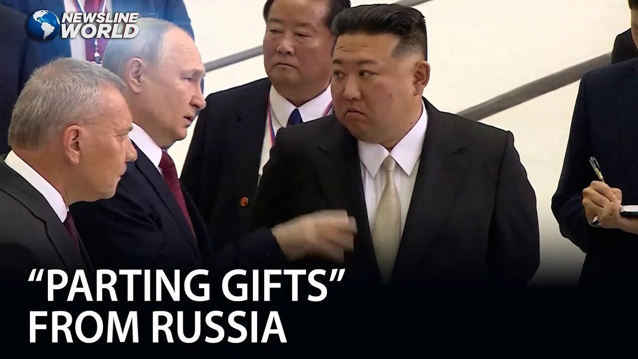 Kim Jong Un receives 'parting gifts' from Russia