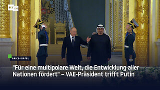 "Für eine multipolare Welt, die Entwicklung aller Nationen fördert" – VAE-Präsident trifft Putin