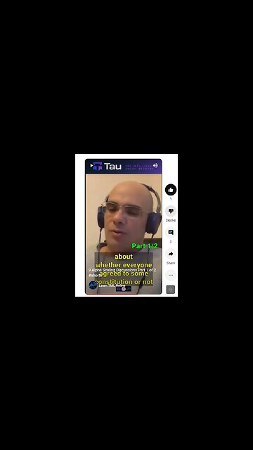 A12 Why a Constitution is Worthwhile for the Alpha Launch of Tau: Expert Insights (1 of 2) #shorts