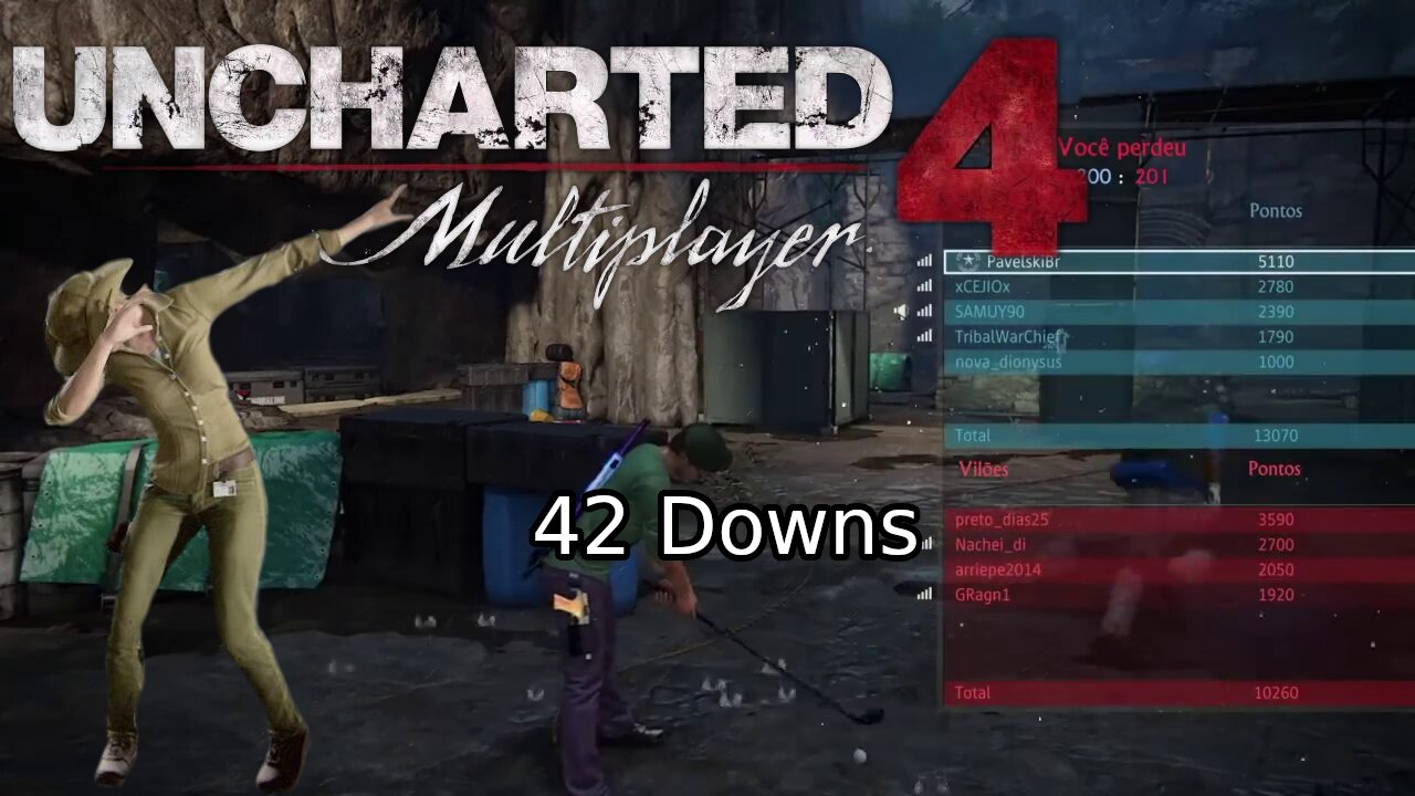 Uncharted 4 Multiplayer - King of the hill - 42 downs · Long Gameplay (No Commentary)