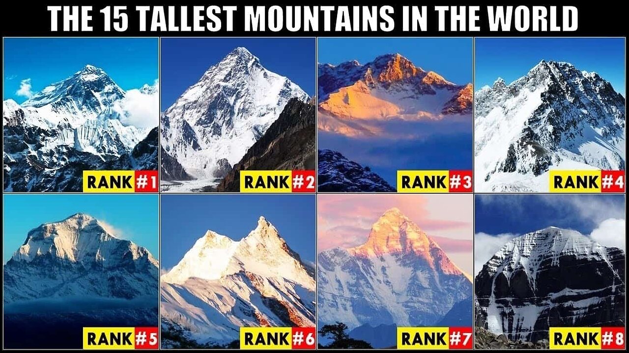 Top 10 highest mountains in the world 🌎