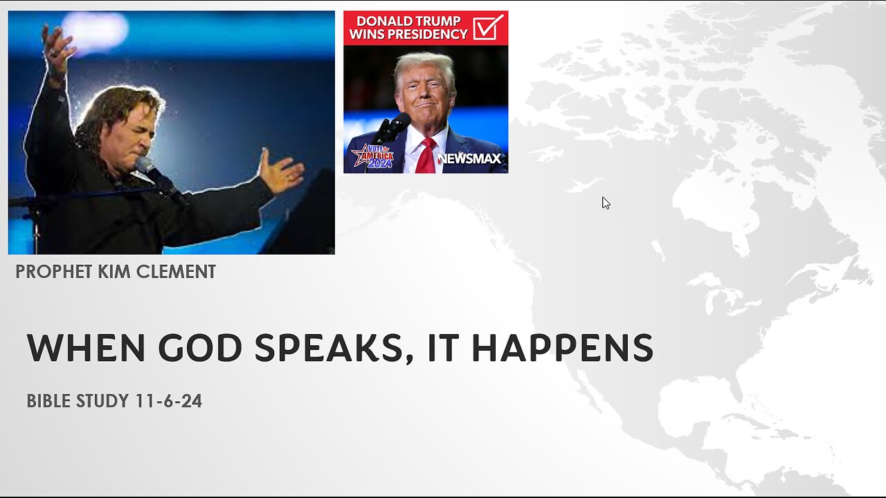 WHEN GOD SPEAKS, IT HAPPENS: GOD KNOWS THE FUTURE AND REVEALS THINGS TO US IF WE ARE LISTENING.