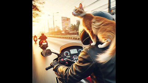 I love this cat🏍😻