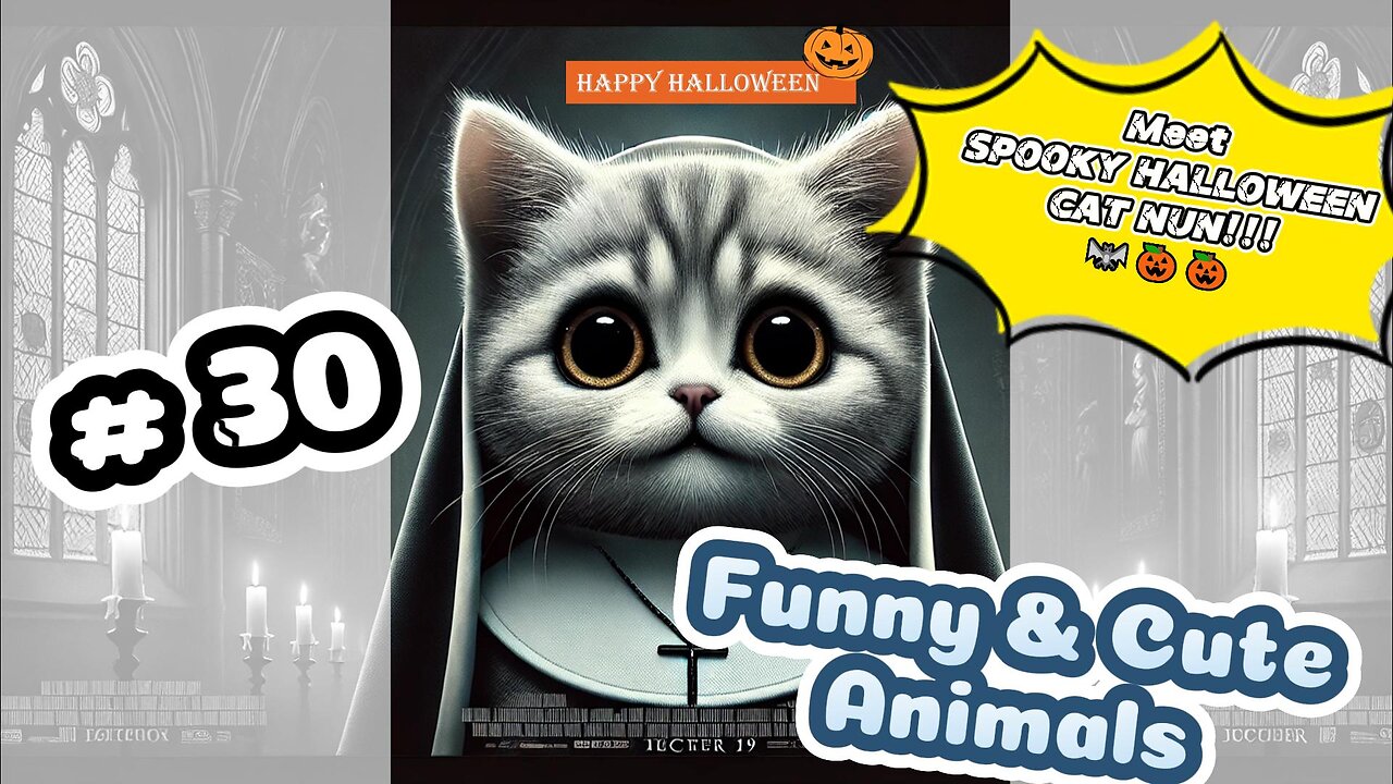 🎃Halloween Special 👻When a Cat Becomes a Spooky Nun - 😹😹😹Too Cute to Be Scary! #30