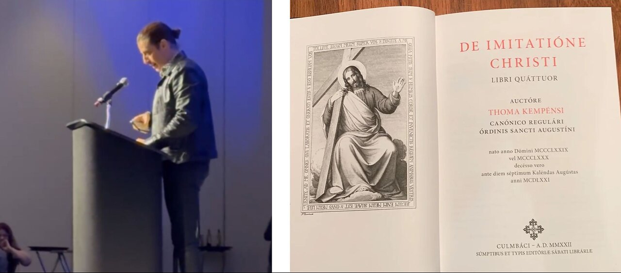 Jonathan Roumie gives his acceptance speech as he is given Imitatio Christi Award- full speech