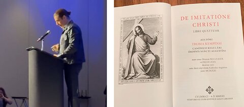 Jonathan Roumie gives his acceptance speech as he is given Imitatio Christi Award- full speech