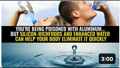 You’re being poisoned with ALUMINUM… but silicon-rich foods and enhanced water can help