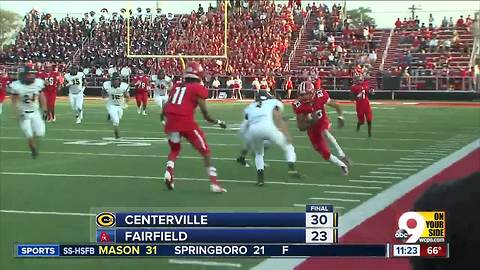 Football highlights: Centerville 30, Fairfield 23