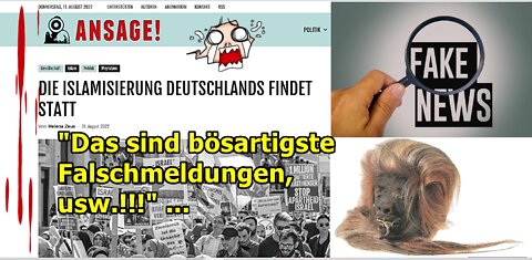 "Das sind bösartigste Falschmeldungen, usw.!!!" ...