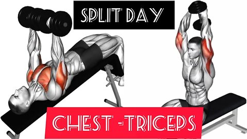 4-day program with dumbbells: 1 day "Chest - Triceps".
