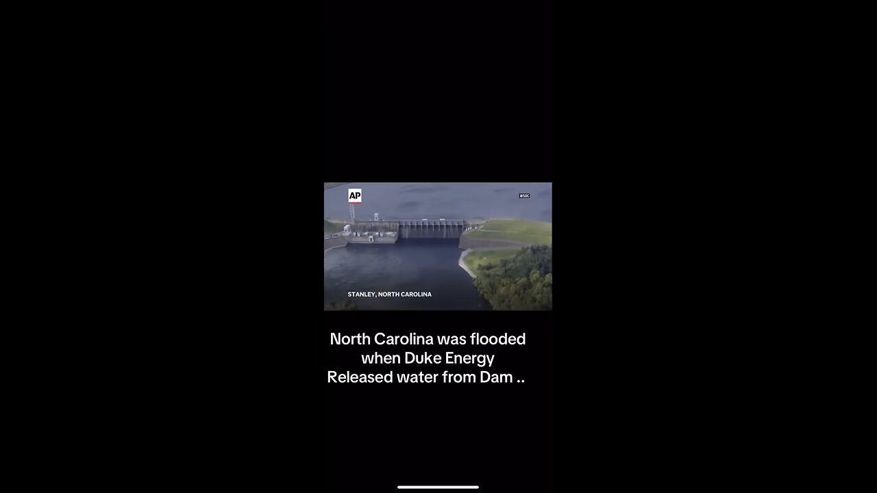 Duke Energy Releasing Water From A Dam