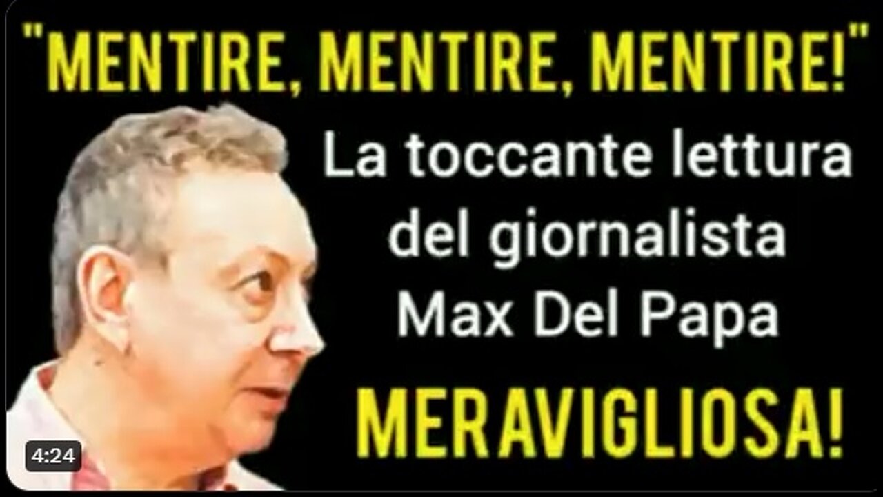 Testimonianza del giornalista MAX DEL PAPA sugli effetti avversi e la gestione pandemica