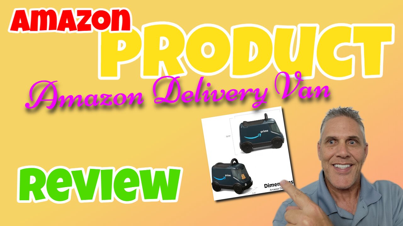 Amazon Delivery Van Ride On Toy for Kids #Amazon Product #Review