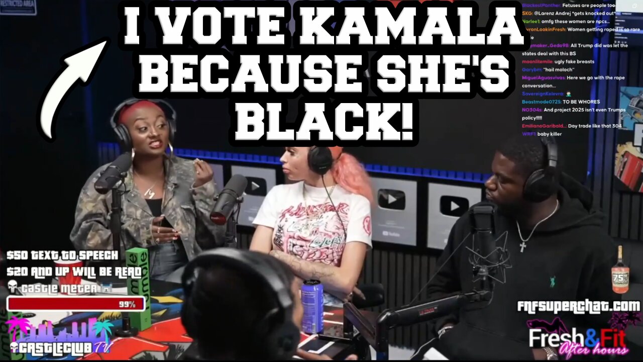 Castle Club Clips They're Voting For Kamala Harris BUT This Time For THIS Reason | Fresh & Fit