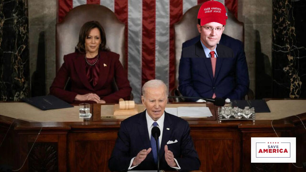 Mike Johnson wearing MAGA Hat at State of the Union Address