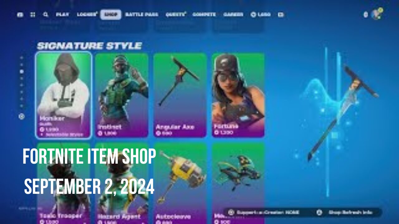 Fortnite Item Shop|September 2, 2024