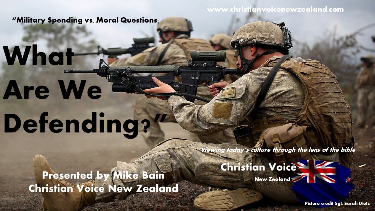 Military spending vs Moral Questions: WHAT ARE WE DEFENDING?