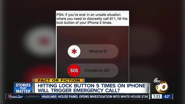 Discreet way to call 911 on iPhone?