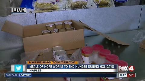 Meals of Hope works to end hunger for the holidays - 8:30am live report