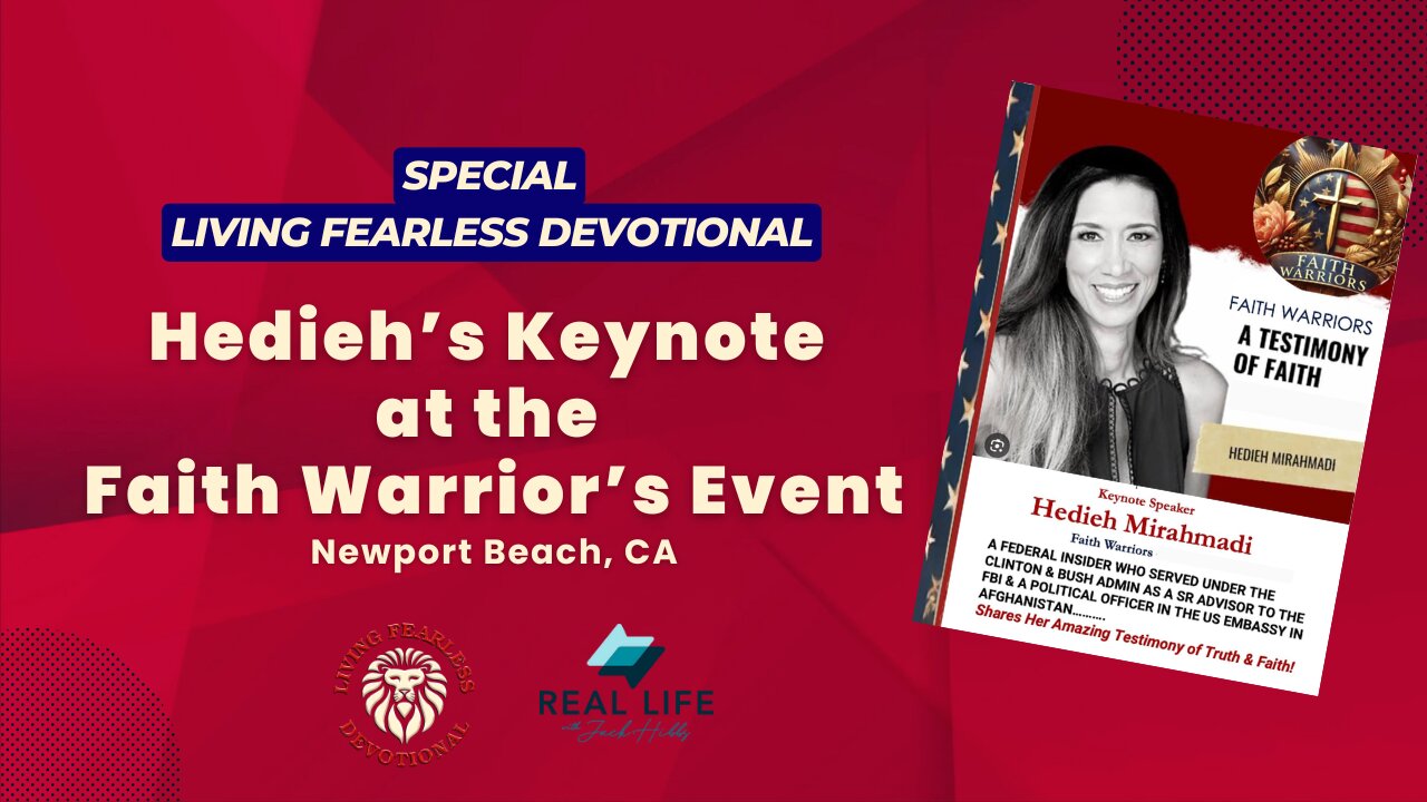 Hedieh’s Keynote at the Faith Warrior’s Event