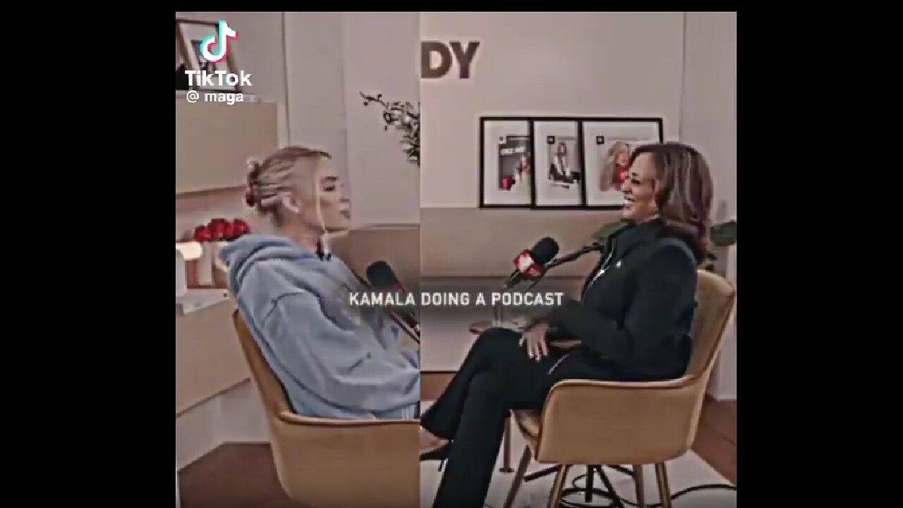 Watch all of this. Understand that while Kamala Harris was recording this podcast about sex..