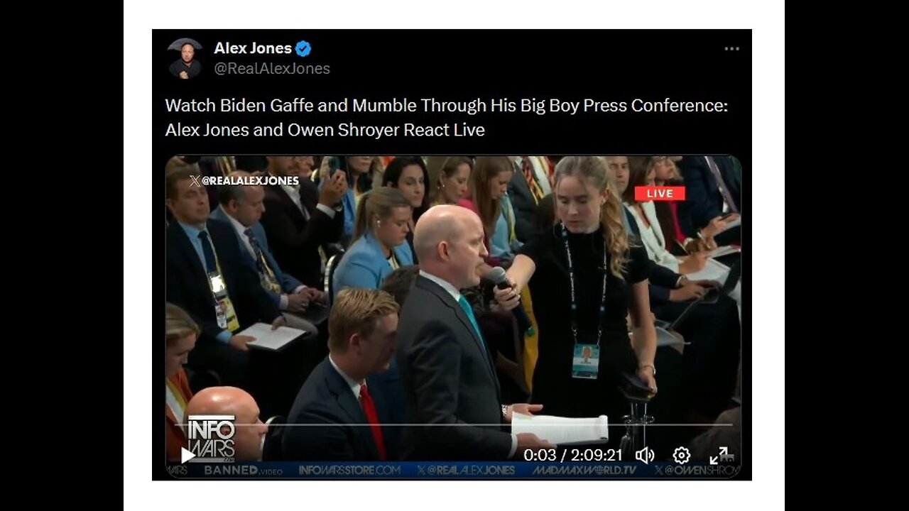 WW3 Update: Alex Jones with Biden Debate 2h