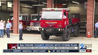 Baltimore County sticks with storm plan