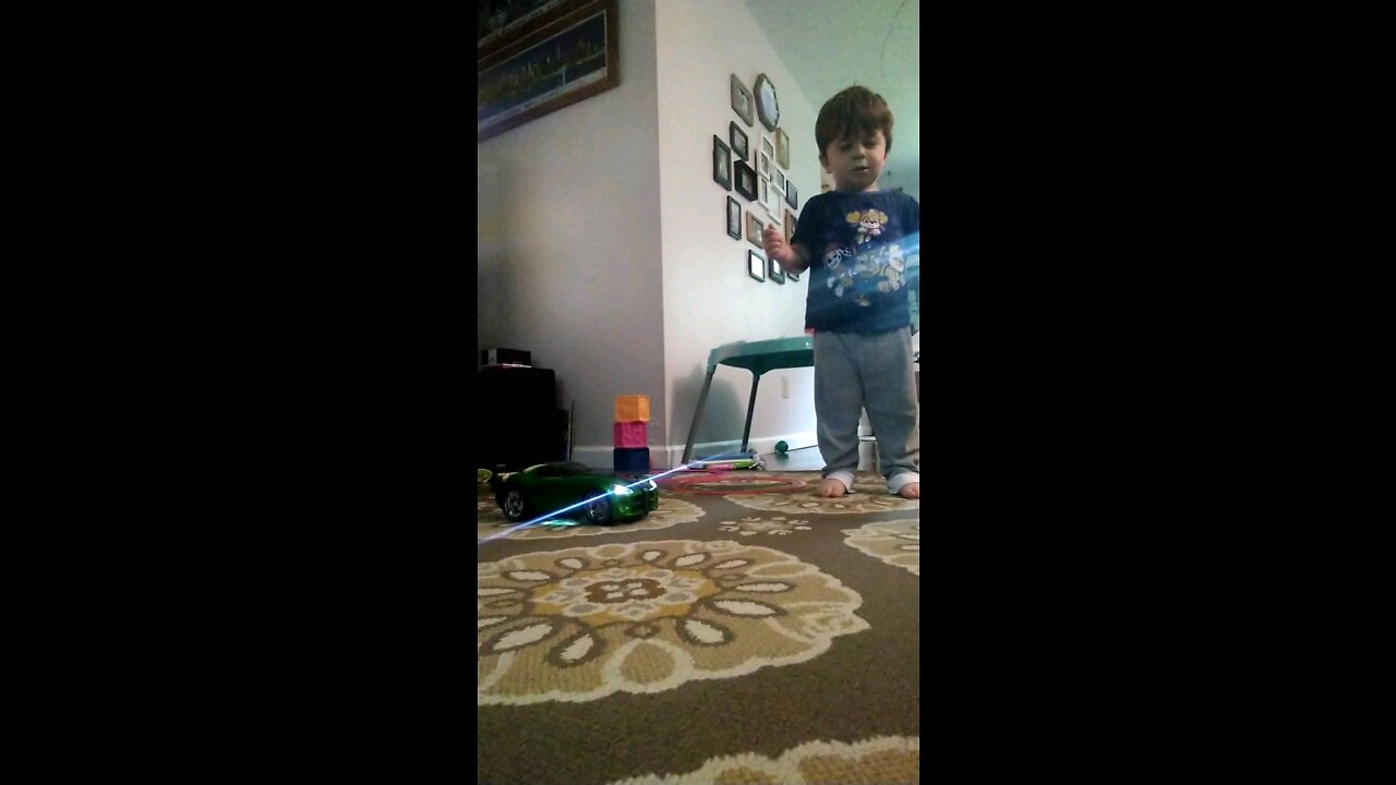 Dancing and throwing blocks.