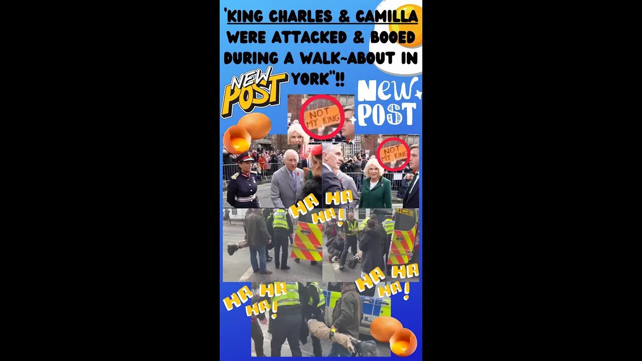 🔎 ‘KING CHARLES & CAMILLA’ ATTACKED DURING WALK-A-BOUT!! #shorts #kingcharles #royalfamily #funny