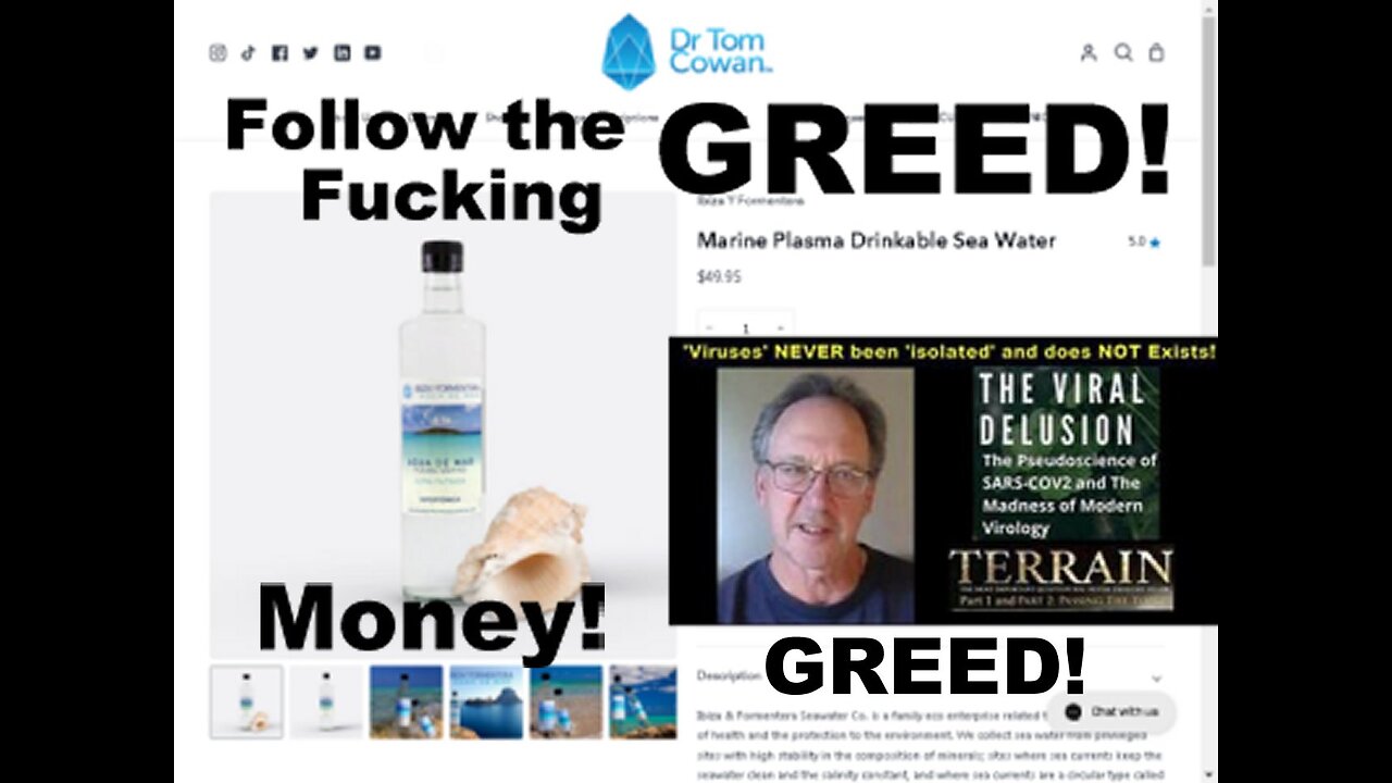 Dr Tom Cowan: Do We Breathe Oxygen + GREED! Follow the Fucking Money!