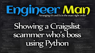 Showing a Craigslist scammer who's boss using Python