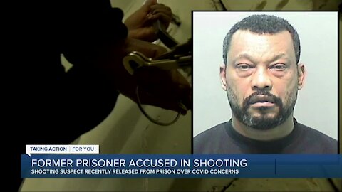 Former prisoner accused in shooting