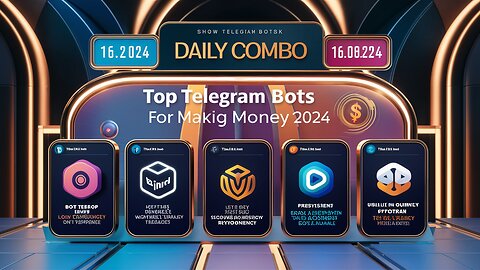 💸 Daily Combo 16.08.2024 | Top Telegram Bots to Make Money FAST in 2024! |