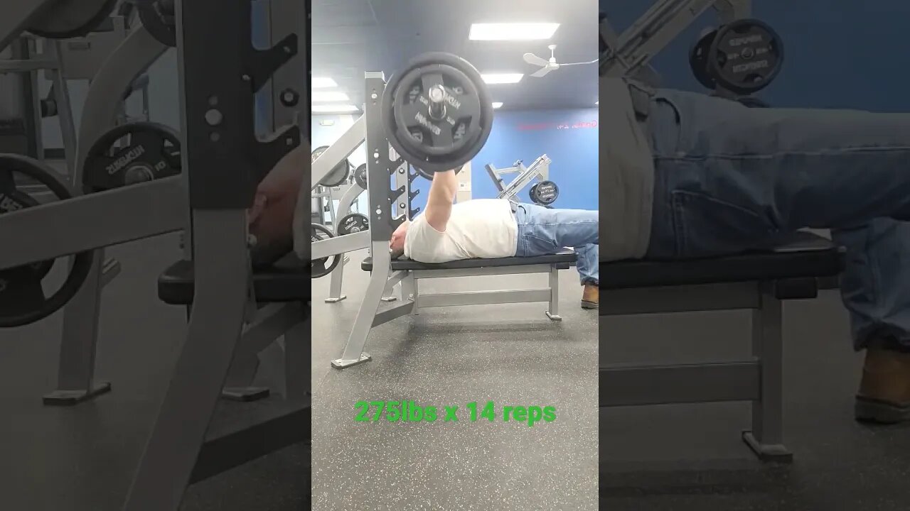 275lbs x 14 reps, Crazy 🤪 old man