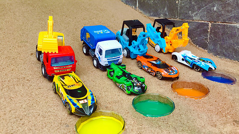 Excavator, Lightning McQueen Cars, Garbage Trucks & Learn Colors Cars Toy Vehicles - 2B Toys TV