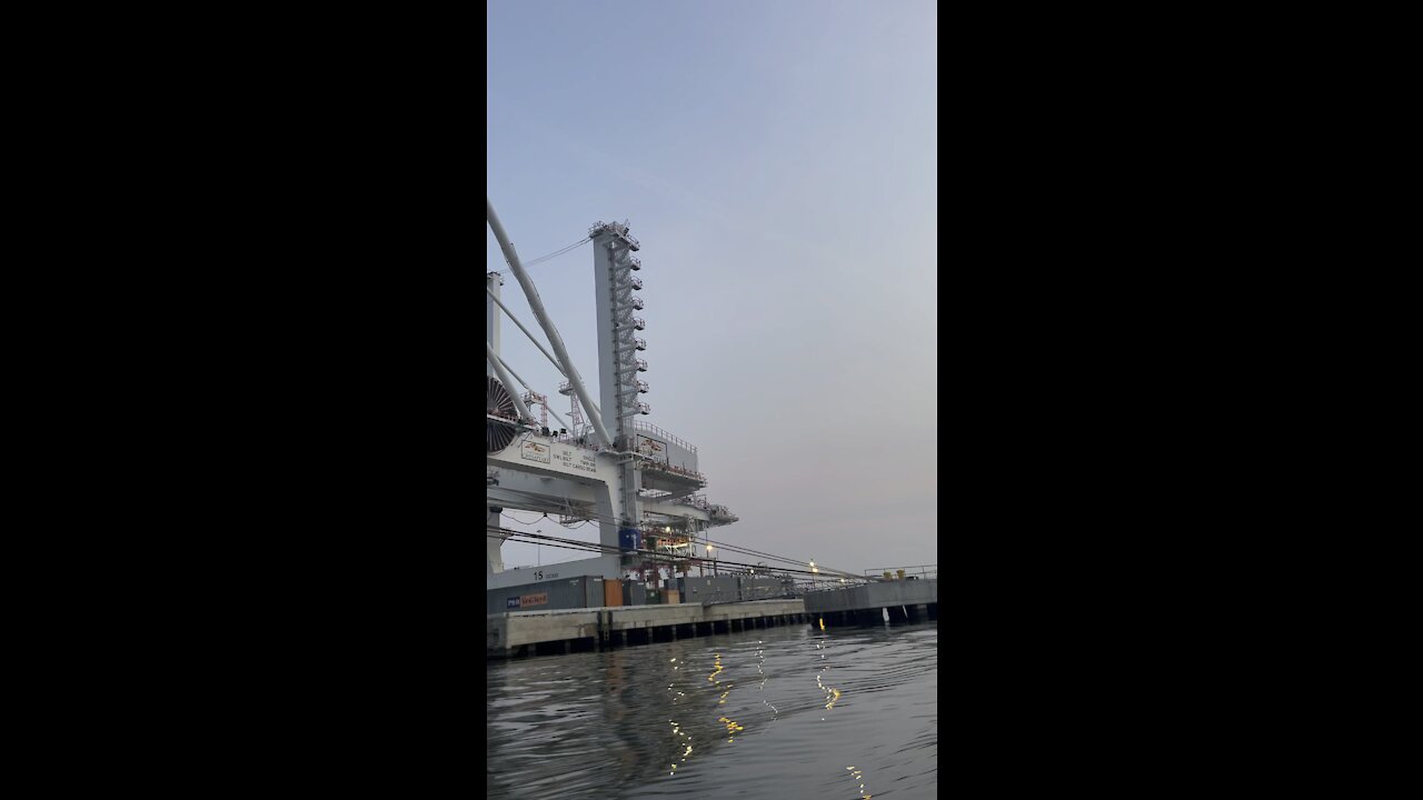 Baltimore Harbor docks.