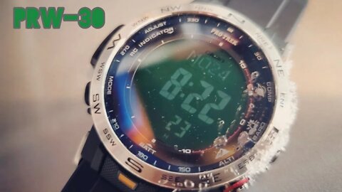 Casio ProTrek PRW-30 Mod Part 3 Green Display