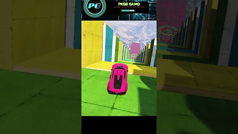 super car vs mega ramp #pkgb #gtaparkour #megaramp