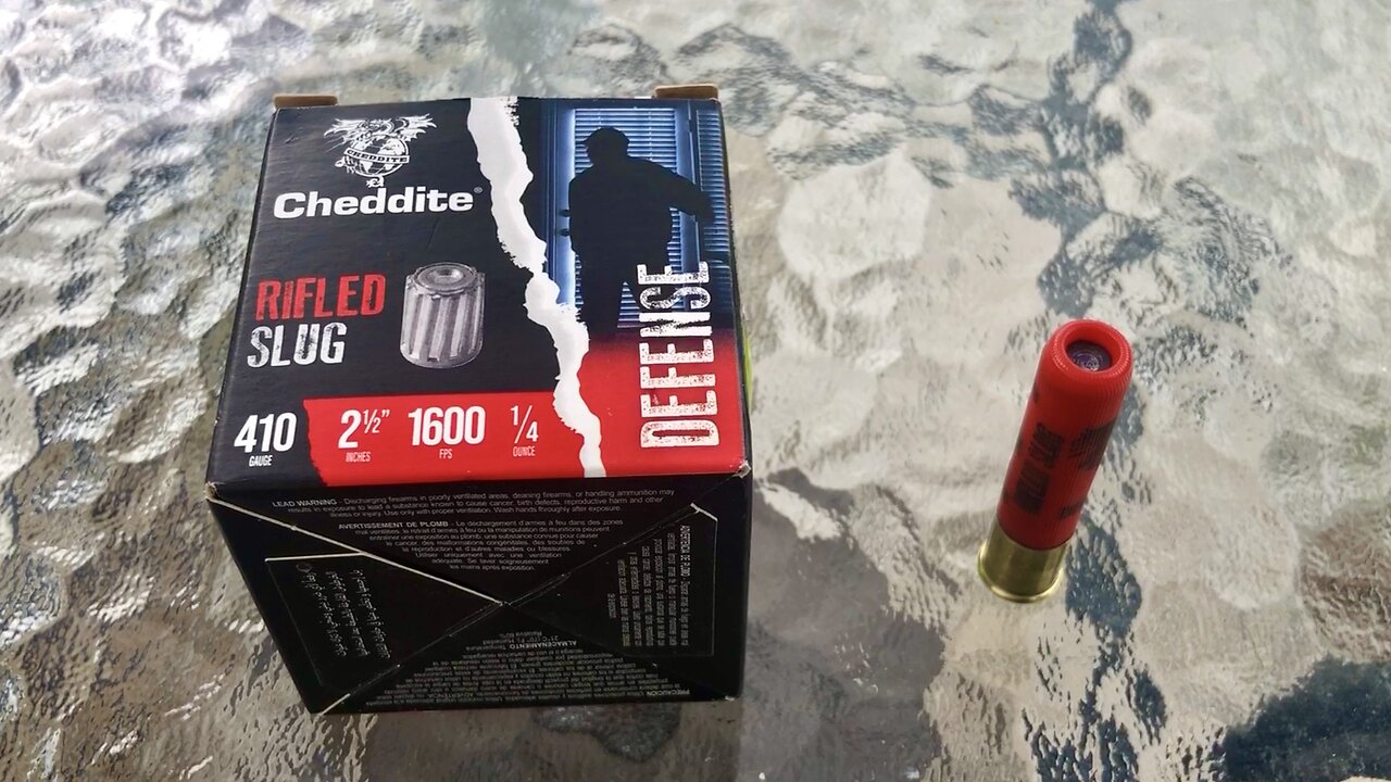 Cheddite .410 Defense 1/4 Ounce Slug 1600 FPS - Breakdown