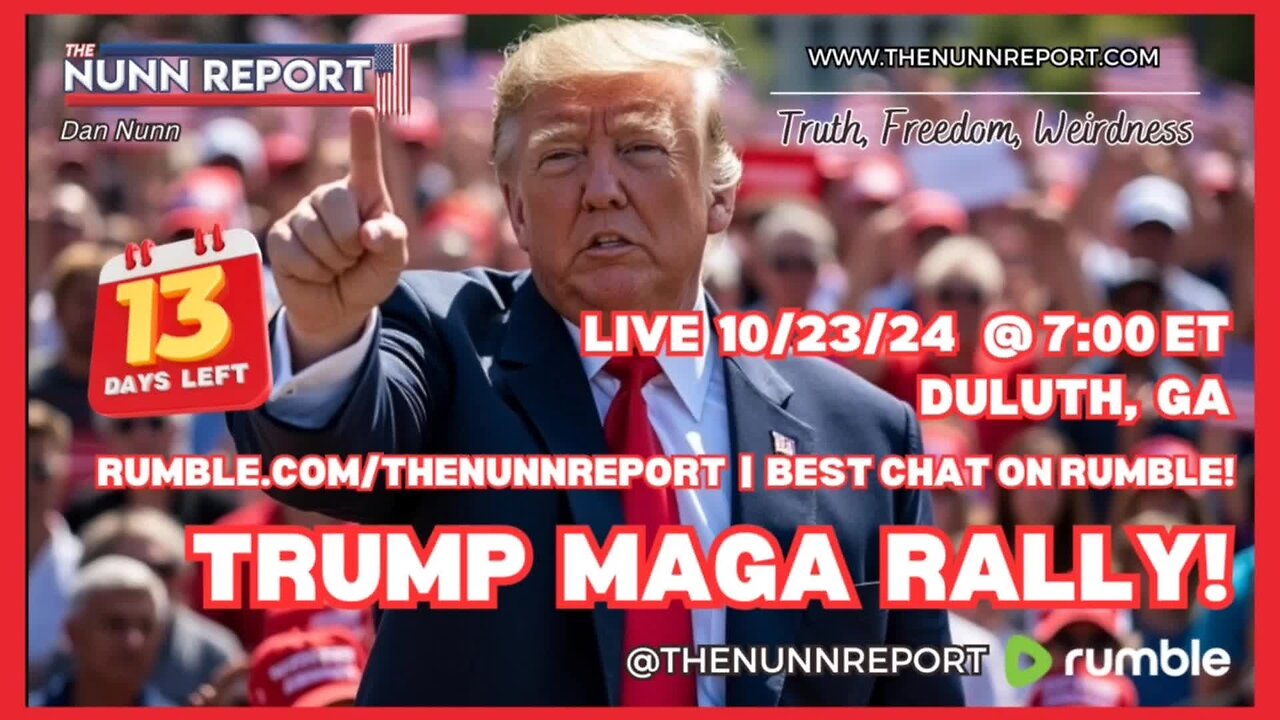 SPECIAL– 7pm ET - LIVE Trump MAGA Rally – Deluth, GA